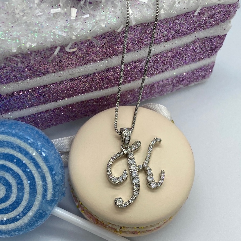 Monogram K necklace